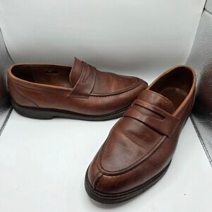 Allen Edmonds Winnetka Brown Leather Penny Loafers Mens 11 3E Wide 20248 USA